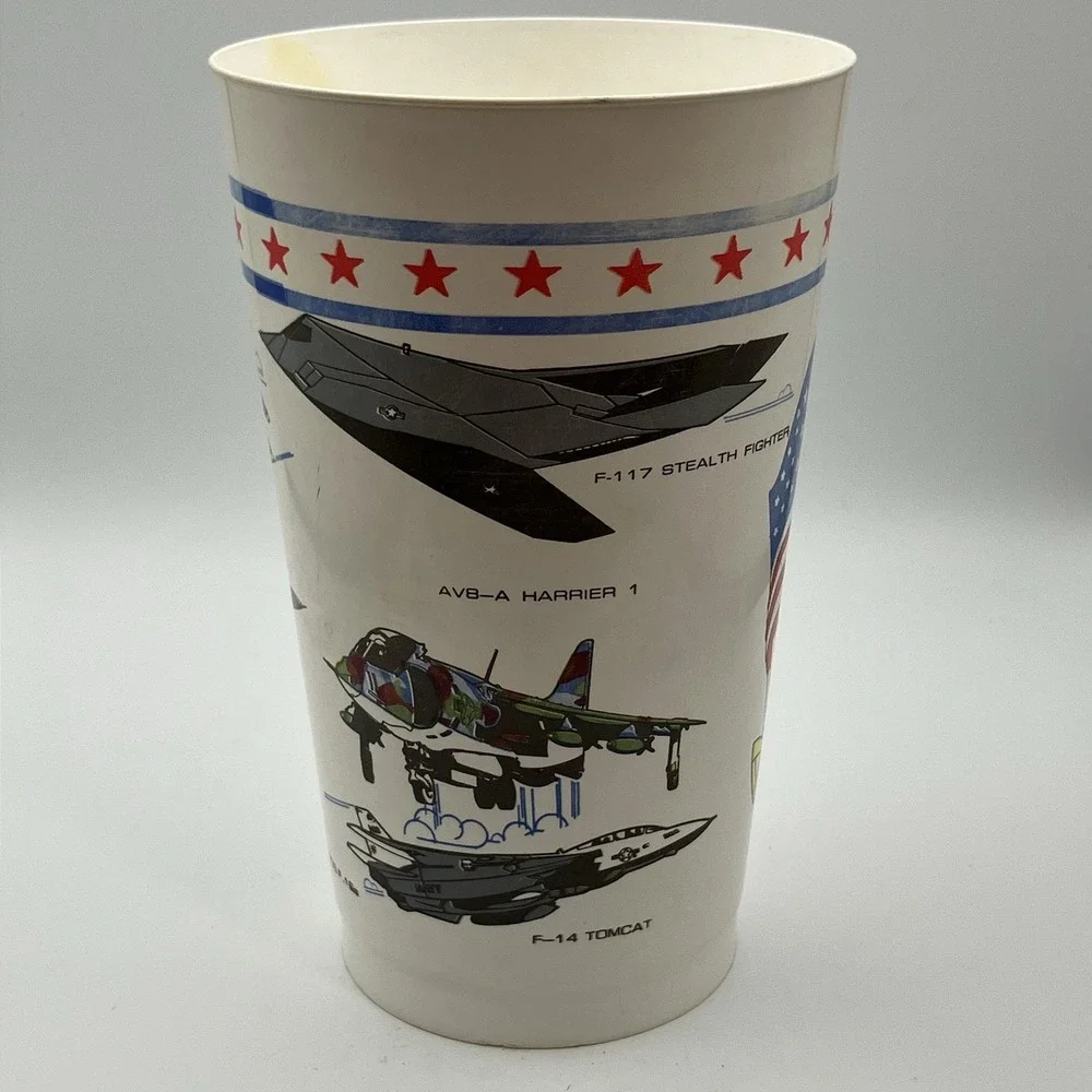 3 - Vintage US Air Show Souvenir Cups / Plastic /‎ USA The Collectibles / Canada
